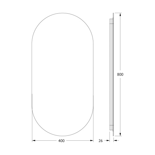 Зеркало в ванную Defesto OPTI DF 2902 40х80 - фото 2