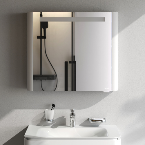 Зеркало-шкаф Am.Pm Sensation M30MCR0801WG 80х15х70 подвесной цвет белый - фото 3