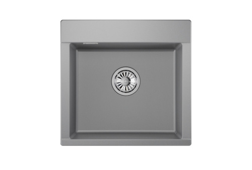 Кухонная мойка Granula 5201, АЛЮМИНИУМ 52х50 цвет серый поверхность матовая - фото 2
