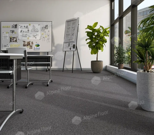 Ковровая плитка Alpine Floor Huron 402-1 Супериор толщина 0.6 см 33 класс 500х500 - фото 5
