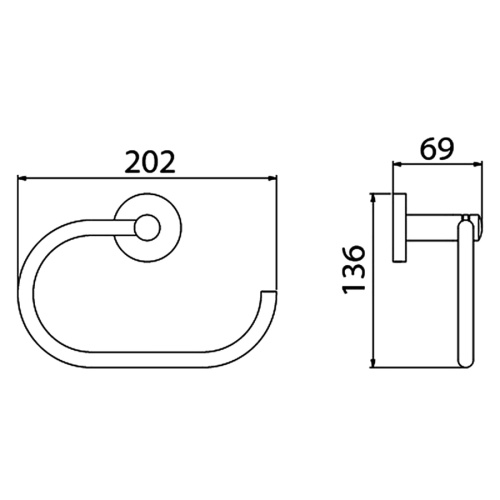 Полотенцедержатель Timo Saona 13050/18 - фото 4