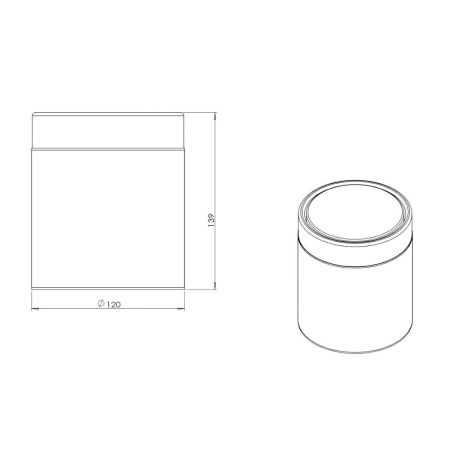 Ведро мусорное Java S-886-1.5O