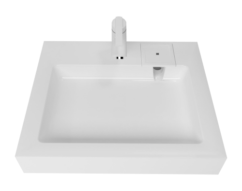 Раковина мебельная из литьевого мрамора Marko Стандарт 60 5227600 60х60 подвесная цвет белый - фото 2