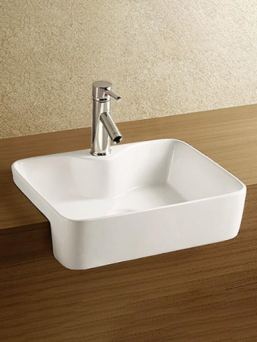 Раковина из санфаянса WeltWasser WW SK 10000003887 48х37 подвесная цвет белый глянцевый 1 отверстие под смеситель - фото 2