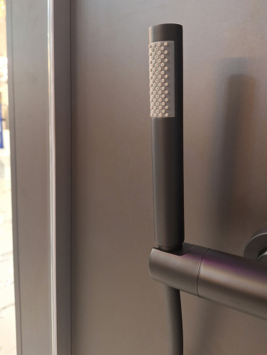 Смеситель для душа AltroBagno Unione AltroBagnoUnione030603MB настенный черный матовый - фото 5