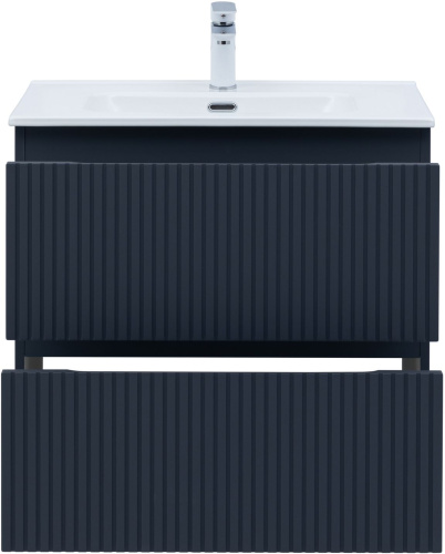 Тумба под раковину Aquanet Джейн (Flat) 00335428 70х46х64 подвесная цвет синий - фото 5