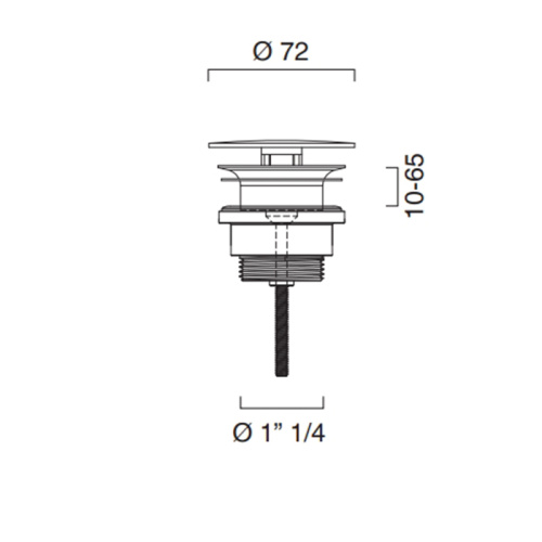 Донный клапан для раковины Catalano 9050510061 - фото 2