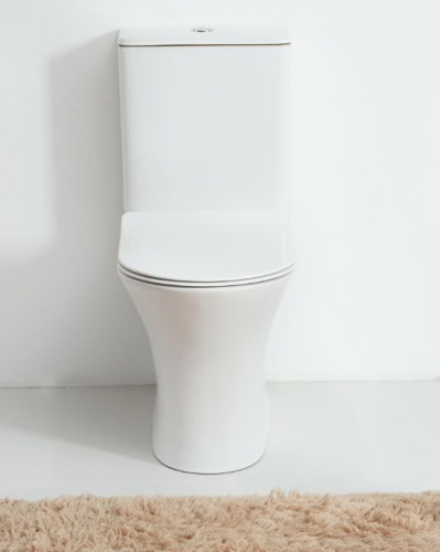 Унитаз напольный с бачком Orange C01-000W белый с сиденьем микролифт душевой смыв - фото 3