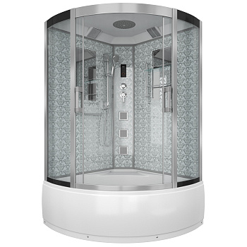 Душевая кабина Niagara Luxe 7744W 120х120 четверть круга с крышей ориентация универсальная