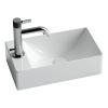 Раковина из сантехнического фарфора Ceramica Nova ELEMENT CN5008 40х20 подвесная цвет белый 1 отверстие под смеситель