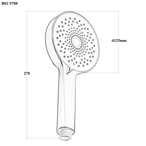 Душевая лейка Bond Circle B01-9788 круглая - фото 3