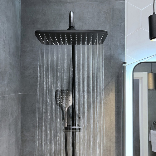 Верхний душ Bond Cube B07-9988 черный матовый - фото 3