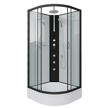 Душевая кабина Niagara Classic 67031414BKTG 80х80 четверть круга без крыши ориентация универсальная