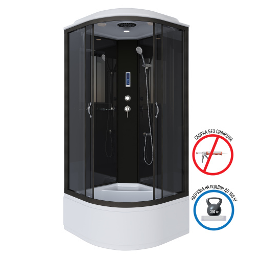 Душевая кабина Niagara Classic 65081434P 90х90 четверть круга с крышей ориентация универсальная - фото 2