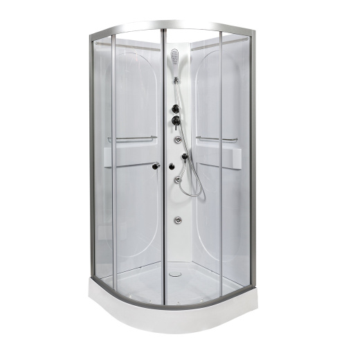 Душевая кабина AvaCan L608NGM 80х80 четверть круга без крыши ориентация универсальная - фото 2