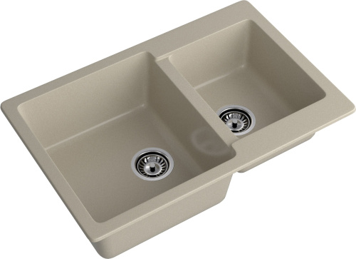 Кухонная мойка Granfest Practik P-780K топаз 78х51 цвет серый поверхность матовая - фото 2