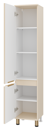 Шкаф-пенал Brevita Enfida ENF-05035-030L 35х34х165 напольный/подвесной цвет бежевый - фото 4