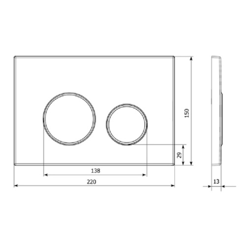 Клавиша смыва механическая Lavinia Boho RelFix 38050804 цвет белый/золото - фото 5