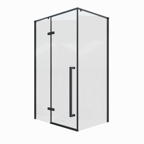 Душевой уголок Cerutti SPA C1A 120х90 стекло прозрачное профиль черный без поддона