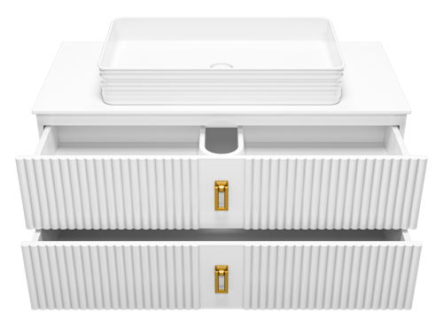 Тумба под раковину Brevita Sevilla SEV-09105-0102Я 105х47х46 подвесная - фото 3