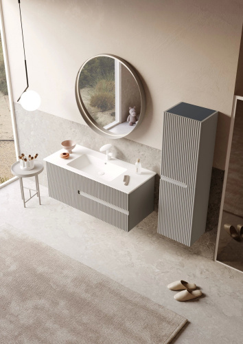 Тумба с раковиной Orka Moonlight 5001508 120х51х51 цвет бежевый матовый - фото 4