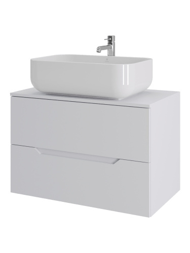 Тумба с раковиной Orange Line Li-80TuwMDF+B03-600W 81х46х68 - фото 2