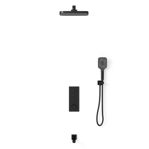 Душевая система Vincea VSFW-433T1MB встраиваемая в стену с термостатом - фото 3