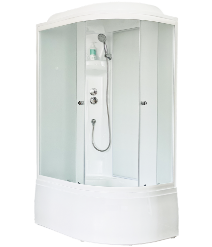 Душевая кабина Royal Bath BK RB8120BK4-MM-L 120х80 асимметричная с крышей ориентация левая