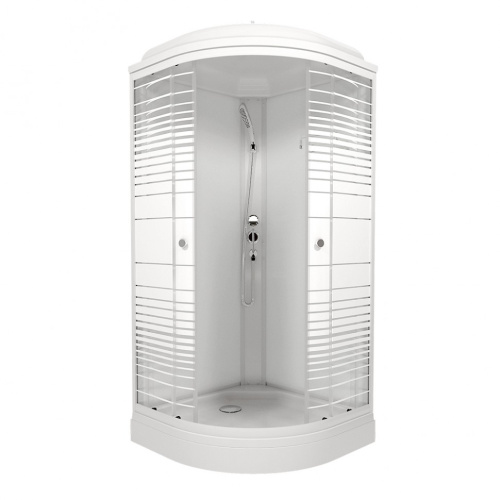 Душевая кабина Тритон Полосы Щ0000061842 90х90 четверть круга с крышей ориентация универсальная - фото 5