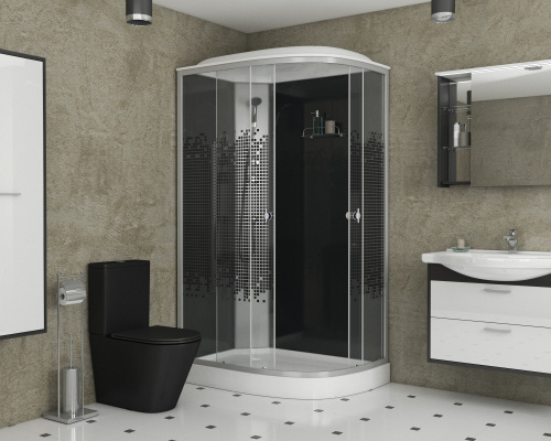 Душевая кабина Niagara Eco 45121453R 120х80 асимметричная с крышей ориентация правая - фото 3