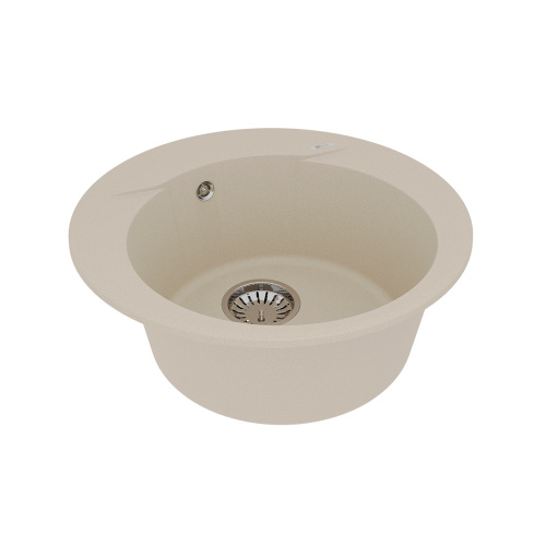 Кухонная мойка LeMark Sula 500 9910002 50х50 цвет бежевый поверхность матовая - фото 2