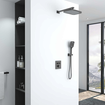 Душевая система Vincea VSFW-321MT1GM встраиваемая в стену с термостатом