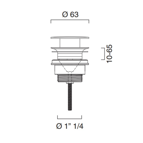 Донный клапан для раковины Catalano 9050310061 - фото 2