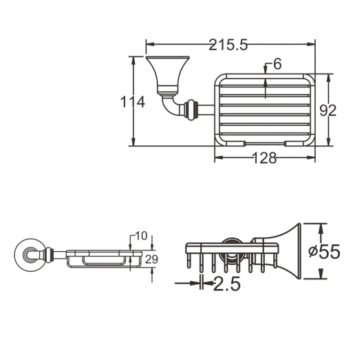 Мыльница Rose RG12 RG1204 - фото 3