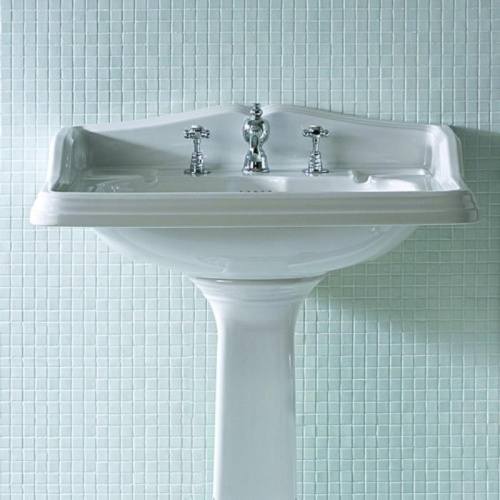 Раковина из санфаянса Simas Arcade AR834bi*3 73х54 подвесная цвет белый 3 отверстия под смеситель