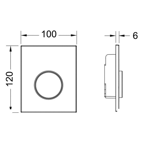Панель смыва механическая Tece TECEloop 9820169 цвет белый - фото 2