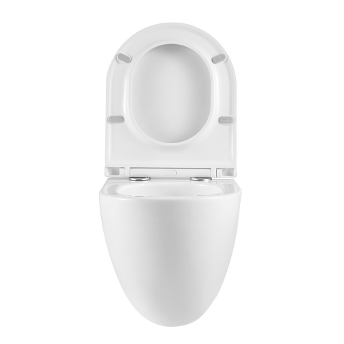 Унитаз подвесной LeMark Glazer 9614003 белый с сиденьем микролифт безободковый смыв торнадо - фото 5