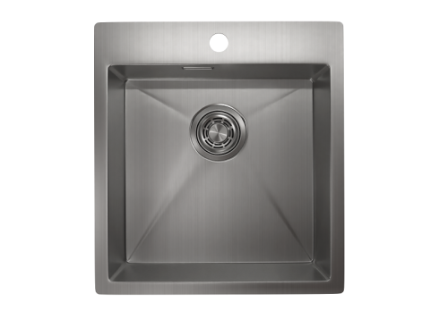 Кухонная мойка Granula 4600, СТАЛЬ САТИН 46х51 цвет сталь сатин поверхность матовая - фото 2