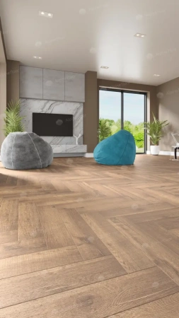 SPC ламинат Alpine Floor Parquet Premium ECO 19-2 MC Дуб Royal толщина 0.8 см 43 класс 600х125