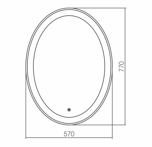 Зеркало в ванную Grossman Galaxy 857770 57х77 - фото 2