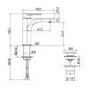 Смеситель Gattoni H2Omix7000 7004570C0 на раковину хром