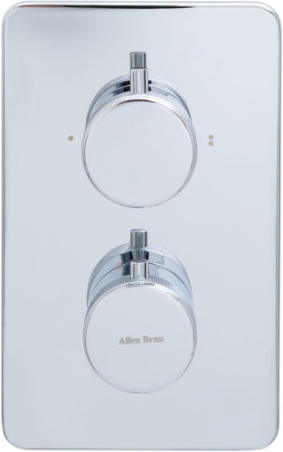 Смеситель для ванны с душем Allen Brau Priority 5.31213-00 встраиваемый в стену хром с термостатом - фото 3
