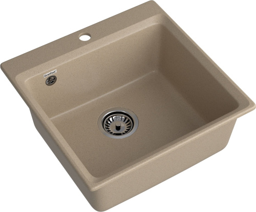 Кухонная мойка Granfest Level LV-510 песочный 51х50 цвет бежевый поверхность матовая - фото 2