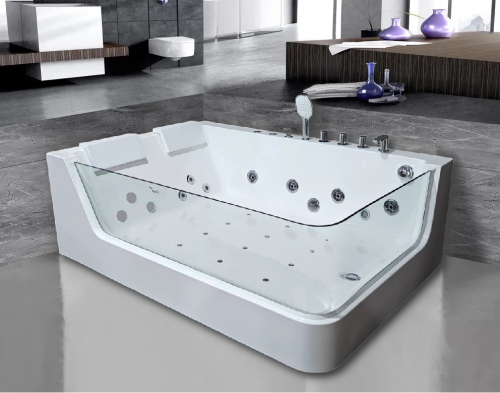 Ванна акриловая гидромассажная Cerutti SPA C-495L 170х120 пристенная прямоугольная с ножками