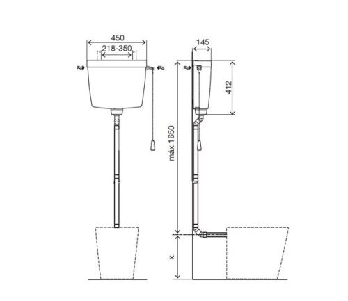 Бачок сливной для приставного унитаза Oli OLISTYLE 440141 - фото 2