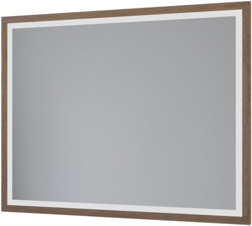 Зеркало в ванную Allen Brau Glority 1.35005.NW 90х75 цвет темное дерево - фото 2
