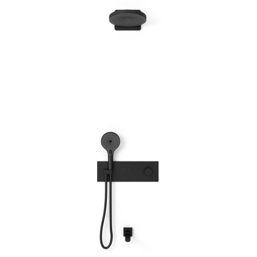 Душевая система Vincea VSFW-432TI1MB встраиваемая в стену с термостатом - фото 3