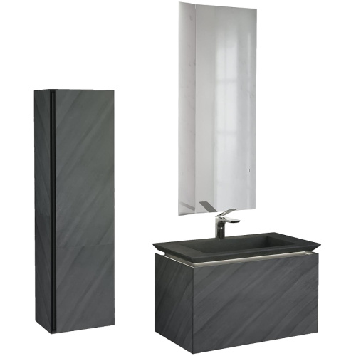 Тумба под раковину Jorno INCLINE Inc.01.80/P/Bet/JR 46х46х80 подвесная цвет серый - фото 2