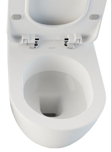 Чаша унитаза подвесная Creavit Free FE320-00CB00E-0000 цвет белый без сиденья душевой смыв - фото 4