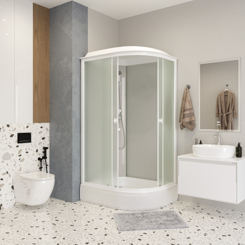 Душевая кабина Niagara Promo P90/80/26L/MT 90х80 асимметричная с крышей ориентация левая - фото 3